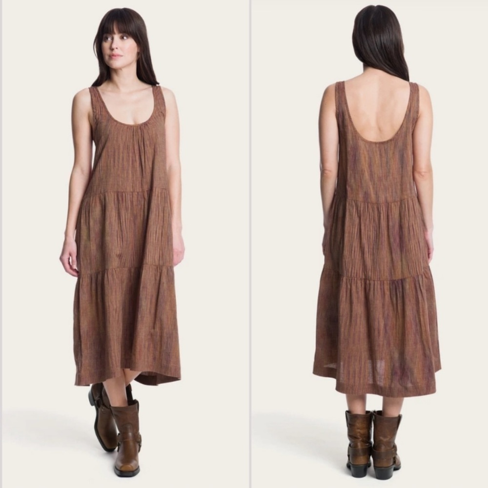 Frye "Space Dye Ikat" Midi Dress NWT